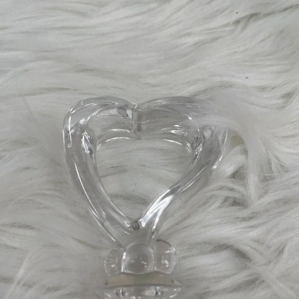 TOWLE Crystal Glass Open Heart Wine Bottle Stopper Austria